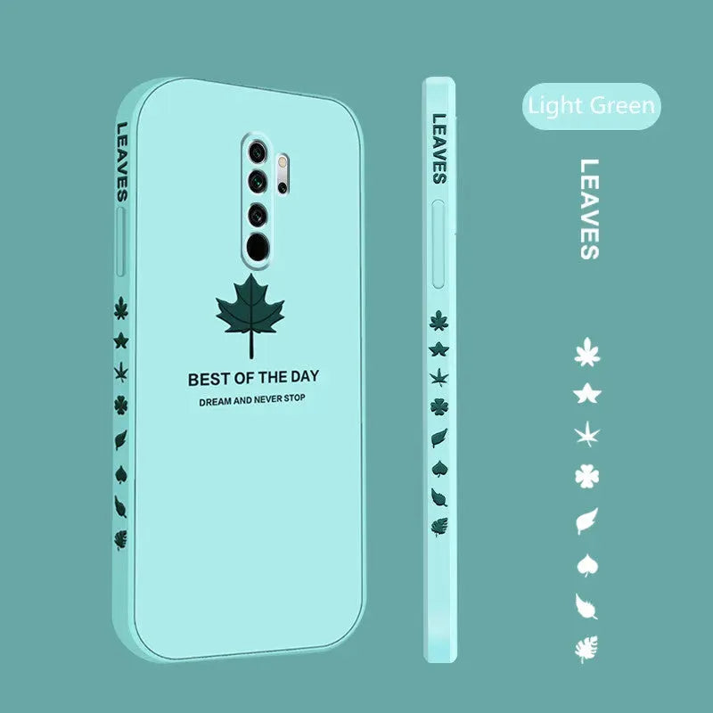 Frosted Ultra-thin Maple Leaf Shell Lanyard Phone Case - Bellarte Enchanté Frosted Ultra-thin Maple Leaf Shell Lanyard Phone Case